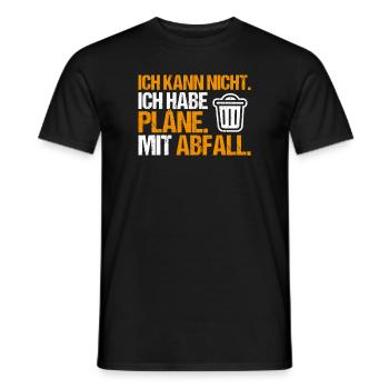 Fachkraft für Kreislauf- und Abfallwirtschaft - Männer T-Shirt - Schwarz - Vorne - AI Model Male 178 light (178cm)