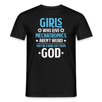 Mechatroniker Mechatronik Mechatronics Engineer - Männer T-Shirt - Schwarz - Vorne - AI Model Male 178 light (178cm)