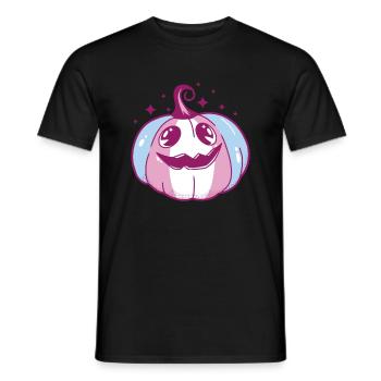 Transgender Pride Pumpkin LGBT Trans Flag - T-shirt homme - noir - Devant - AI Model Male 178 light (178cm)