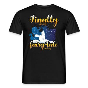 Enfin ma fin de conte de fées Design of Marriage - T-shirt homme - noir - Devant - AI Model Male 178 light (178cm)