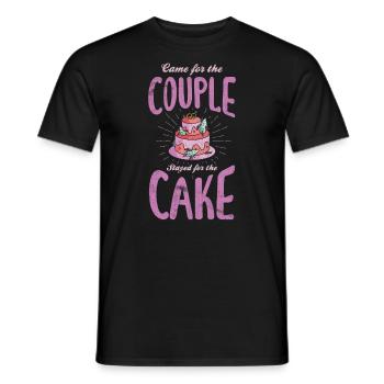Came for the couple, stayed for the bride, the - Men's T-Shirt - black - Front - AI Model Male 178 light (178cm)