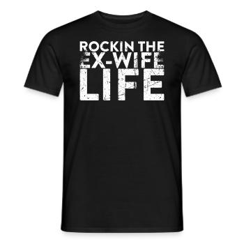Rockin The Ex-Wife's Life for Divorce - Men's T-Shirt - black - Front - AI Model Male 178 light (178cm)