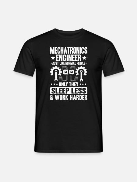 Mechatroniker Mechatronik Mechatronics Engineer - Männer T-Shirt - Schwarz