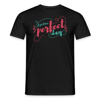 Ein Perfektes Tag-ehe-design Für Die Braut - Männer T-Shirt - Schwarz - Vorne - AI Model Male 178 light (178cm)