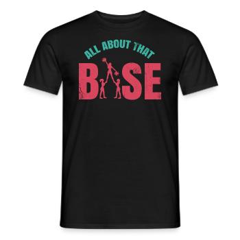 Alles Über Dieses Basisdesign Für Cheerleader - Männer T-Shirt - Schwarz - Vorne - AI Model Male 178 light (178cm)