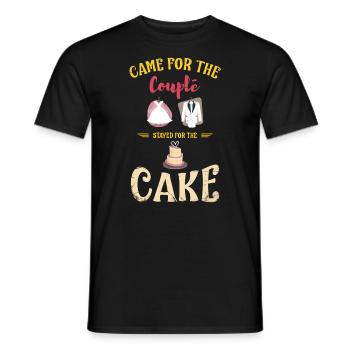 Came for the couple, stayed for the bride, the - Men's T-Shirt - black - Front - AI Model Male 178 light (178cm)