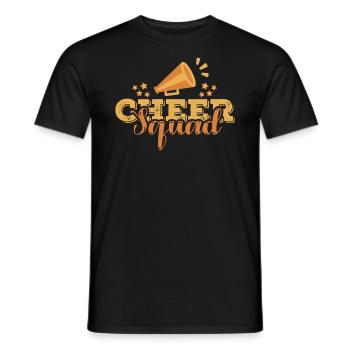 Cheer Squad Design for Cheerleader Cheer Girls - Men's T-Shirt - black - Front - AI Model Male 178 light (178cm)