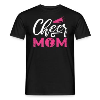 Cheer Mom Design For Cheerleaders Cheer - Men's T-Shirt - black - Front - AI Model Male 178 light (178cm)