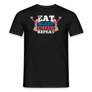 Alles Über Dieses Basisdesign Für Cheerleader - Männer T-Shirt - Schwarz - Vorne - AI Model Male 178 light (178cm)