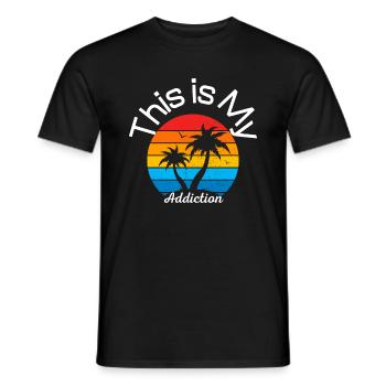 this my addiction - T-shirt homme - noir - Devant - AI Model Male 178 light (178cm)