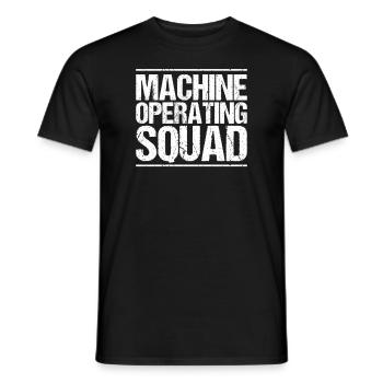 Machine and plant operator Machine operator - Men's T-Shirt - black - Front - AI Model Male 178 light (178cm)