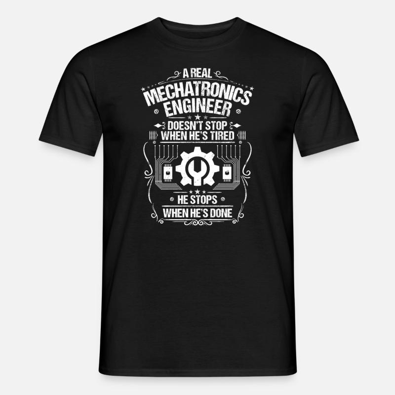 Mechatroniker Mechatronik Mechatronics Engineer - Männer T-Shirt - Schwarz