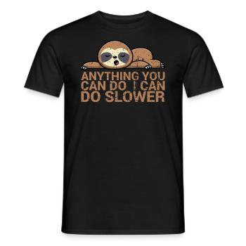 Tout ce que vous pouvez faire, je peux le faire pour - T-shirt homme - noir - Devant - AI Model Male 178 light (178cm)