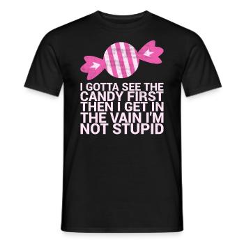 Ich Muss Den Ersten Lustigen Humor Für Erwachsene - Männer T-Shirt - Schwarz - Vorne - AI Model Male 178 light (178cm)