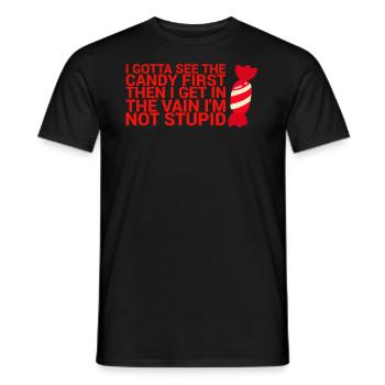 Ich Muss Den Ersten Lustigen Humor Für Erwachsene - Männer T-Shirt - Schwarz - Vorne - AI Model Male 178 light (178cm)