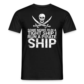 Certaines mères mènent un navire étroit, je - T-shirt homme - noir - Devant - AI Model Male 178 light (178cm)