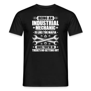 Industriemechaniker Industrial Mechanic - Männer T-Shirt - Schwarz - Vorne - AI Model Male 178 light (178cm)