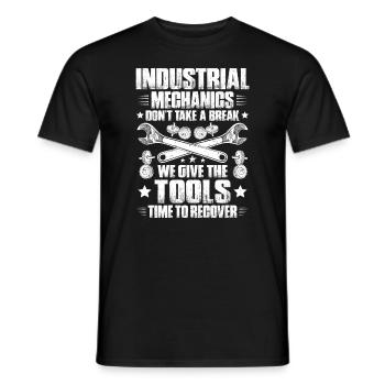 Industriemechaniker Industrial Mechanic - Männer T-Shirt - Schwarz - Vorne - AI Model Male 178 light (178cm)
