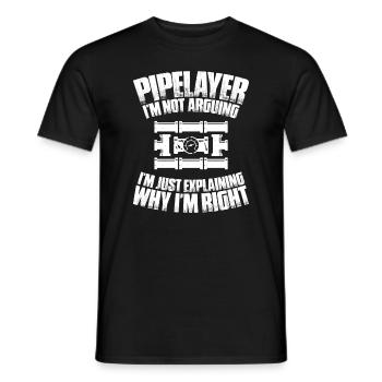 Pipeline Constructor Pipeline Construction Pipelayer - Men's T-Shirt - black - Front - AI Model Male 178 light (178cm)