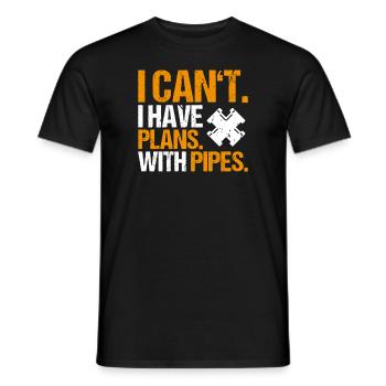 Constructeur de pipelines Construction de pipelines Pipelayer - T-shirt homme - noir - Devant - AI Model Male 178 light (178cm)