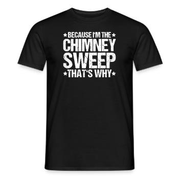 Schornsteinfeger Kaminkehrer Ramoneur - T-shirt homme - noir - Devant - AI Model Male 178 light (178cm)