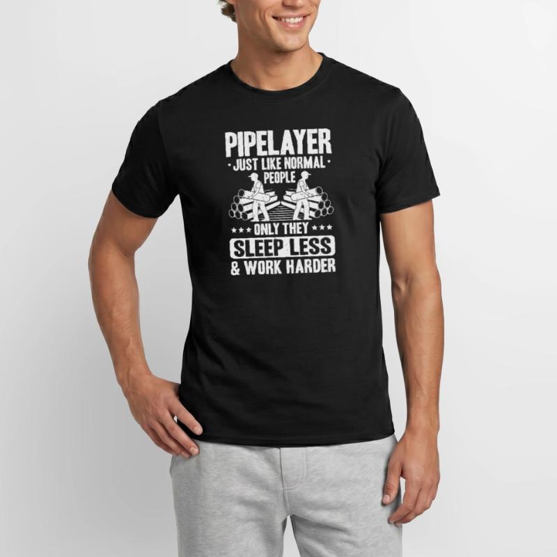 Pipeline Constructor Pipeline Construction Pipelayer Men's T-Shirt