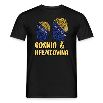 Fiers Bosniaques Bosnie-Herzégovine - T-shirt homme - noir - Devant - AI Model Male 178 light (178cm)