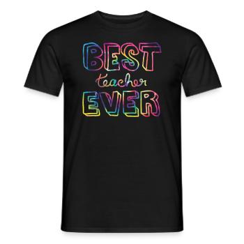 Bast Teacher Ever Math Ist My Jam Math - Männer T-Shirt - Schwarz - Vorne - AI Model Male 178 light (178cm)
