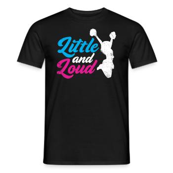 Kleines Und Lautes Design Für Cheerleader - Männer T-Shirt - Schwarz - Vorne - AI Model Male 178 light (178cm)
