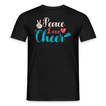 Friedensliebes-beifall-design Für - Männer T-Shirt - Schwarz - Vorne - AI Model Male 178 light (178cm)