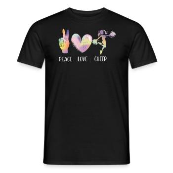 Peace Love Applause Design pour - T-shirt homme - noir - Devant - AI Model Male 178 light (178cm)