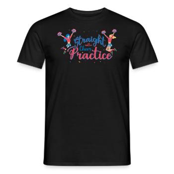 Straight Outta Cheer Practice pour les pom-pom girls - T-shirt homme - noir - Devant - AI Model Male 178 light (178cm)