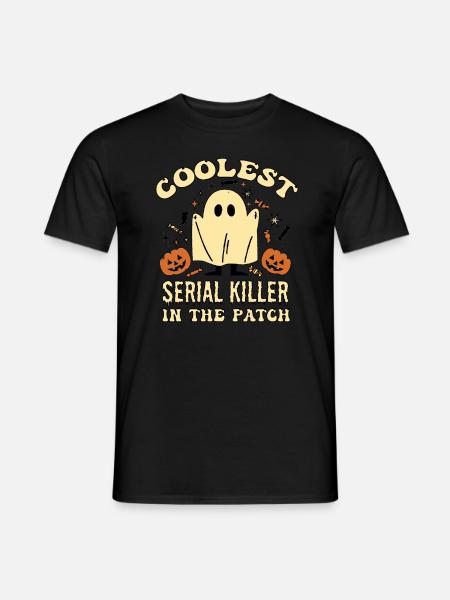 Le tueur en série le plus cool du patch Halloween - T-shirt homme - noir