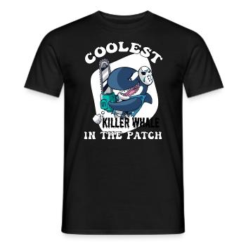 Coolest Killer Whale In The Patch Halloween - Männer T-Shirt - Schwarz - Vorne - AI Model Male 178 light (178cm)
