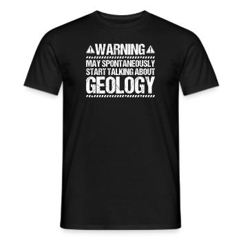 Geologie Geologe Geologist Geology Geologin - Men's T-Shirt - black - Front - AI Model Male 178 light (178cm)