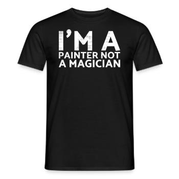 Ich Bin Ein Maler, Kein Zauberer-design Für Maler - Männer T-Shirt - Schwarz - Vorne - AI Model Male 178 light (178cm)