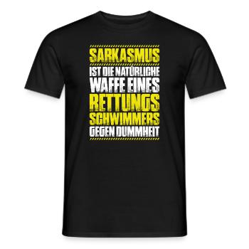 Rettungsschwimmer Wasserrettung Lifesaver - Männer T-Shirt - Schwarz - Vorne - AI Model Male 178 light (178cm)