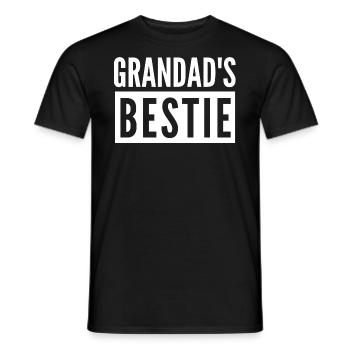 OPA'S BESTIE - Männer T-Shirt - Schwarz - Vorne - AI Model Male 178 light (178cm)