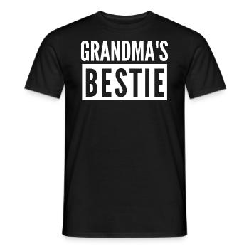 GRANDMA'S BESTIE - Men's T-Shirt - black - Front - AI Model Male 178 light (178cm)