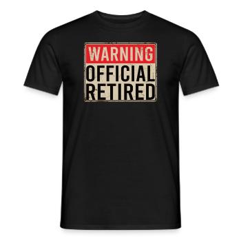 La retraite n’est plus mon problème que les hommes quittent - T-shirt homme - noir - Devant - AI Model Male 178 light (178cm)
