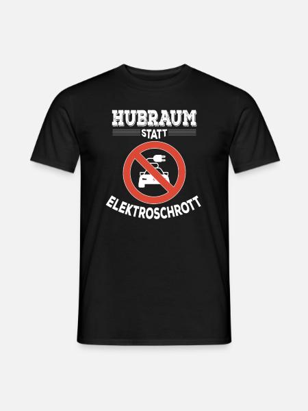 Hubraum statt Elektroschrott Verbrenner Benzin - T-shirt herr - svart