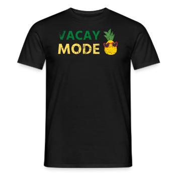 Vacay Mode Ananas Design Für Strandliebhaber - Männer T-Shirt - Schwarz - Vorne - AI Model Male 178 light (178cm)