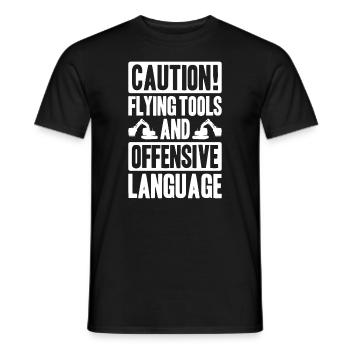 Excavator Driver Excavator Operator Heavy Equipment Operator - Men's T-Shirt - black - Front - AI Model Male 178 light (178cm)