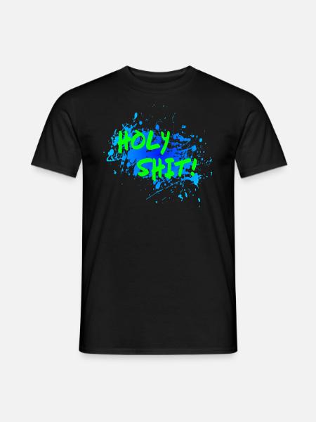 Holy Shit! - Männer T-Shirt - Schwarz
