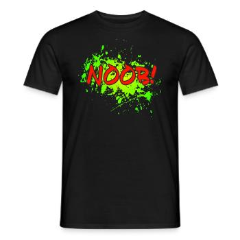 NOOB! - Männer T-Shirt - Schwarz - Vorne - AI Model Male 178 light (178cm)