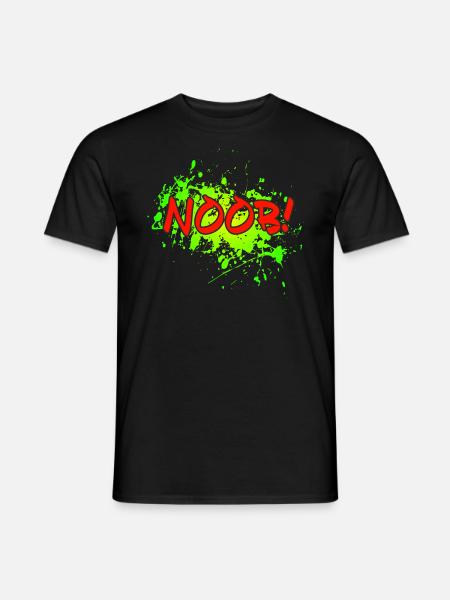NOOB! - Männer T-Shirt - Schwarz