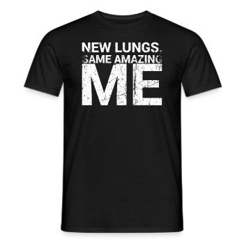 Nouveaux poumons Même moi incroyable pour la chirurgie pulmonaire - T-shirt homme - noir - Devant - AI Model Male 178 light (178cm)