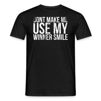 Lassen Sie Mich Nicht Mein Gewinner-lächeln-design - Männer T-Shirt - Schwarz - Vorne - AI Model Male 178 light (178cm)