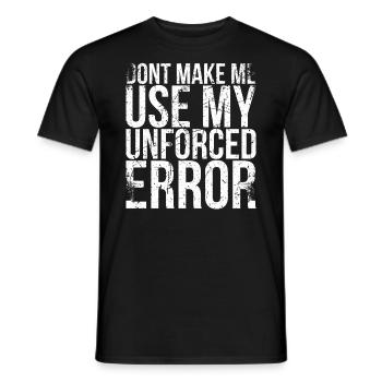 Ne me forcez pas à créer mon design pour - T-shirt homme - noir - Devant - AI Model Male 178 light (178cm)