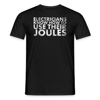 Elektriker Kennen Die Verwendung Für Lineman Und - Männer T-Shirt - Schwarz - Vorne - AI Model Male 178 light (178cm)